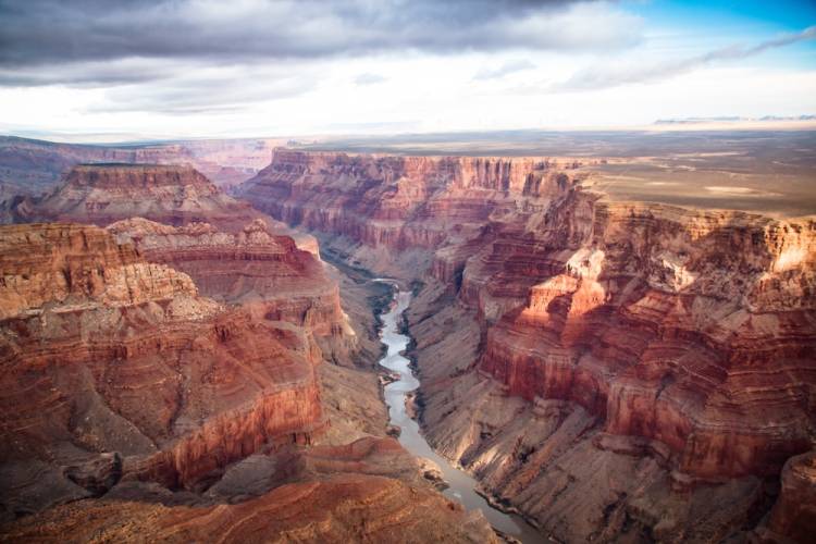 Aerial overview of the Grand Canyon